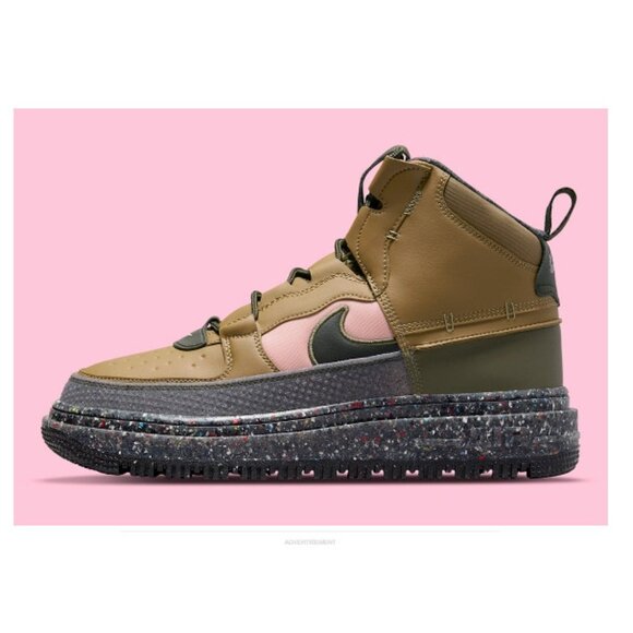 Nike Air Force 1 Boot NN Brown Kelp Sequoia DD0747-300 Men Sz 13 NWB no box top main image 6